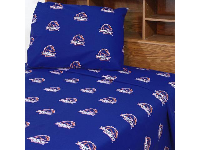 Boise State Printed Sheet Set King - Solid by College Covers