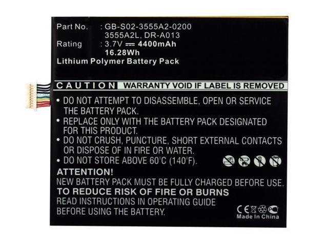 HQRP 4400mAh Battery for Amazon Kindle Fire GB-S02-3555A2-0200 814916014385