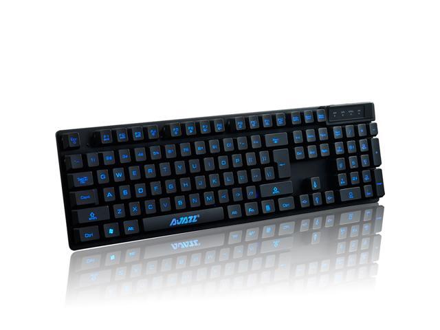 Qisan Cyborg Soldier 3 COLOR Backlit USB Wired Gaming Keyboard