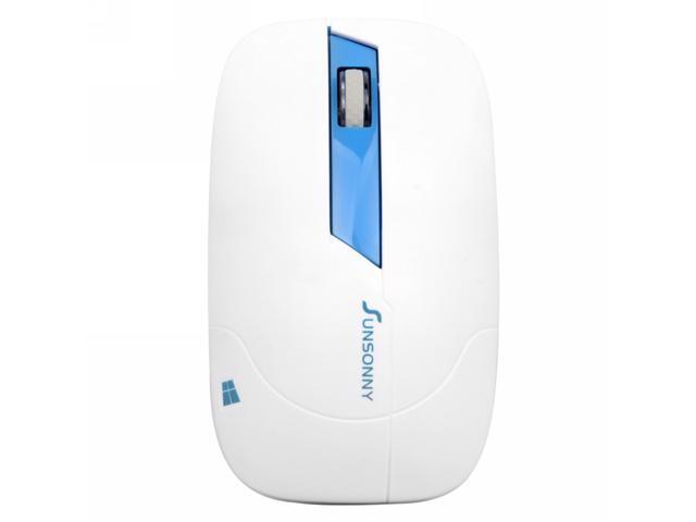 Sunsonny SR-7300 1200DPI Wireless Optial Mouse with Nano Receiver - White