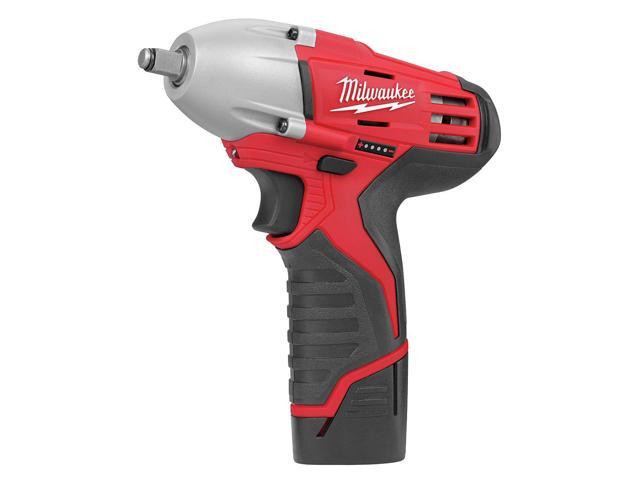 MILWAUKEE 2463-22 Cordless Impact Wrench Kit 12V 3/8 In