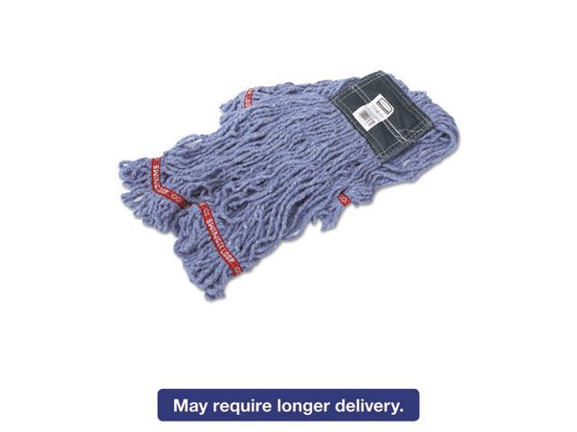 Rubbermaid - FGC25206BL00 - Swinger Loop Shrinkless Mop Heads Cotton/Synthetic Blue Medium