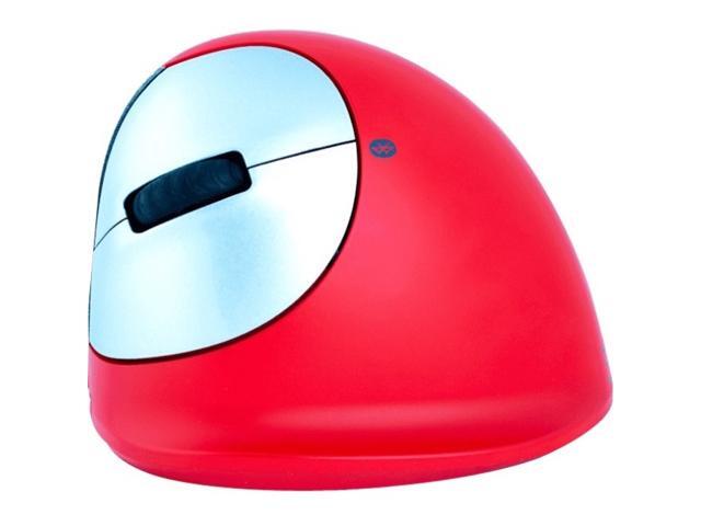 Ergoguys - RGOHEREDL - R-Go Tools Sport Bluetooth Vertical Ergo Mouse Medium Left Hand Red - Wireless - Bluetooth -
