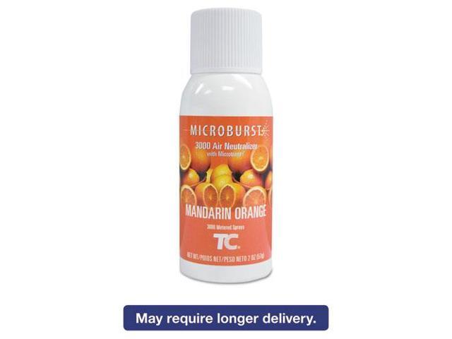 Rubbermaid - FG402408 - Air Freshener Refill Microburst(R) 3000 30 days Refill Life Mandarin Orange Fragrance