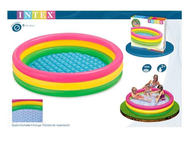 Intex Sunset Glow Pool Ring with Inflatable Floor