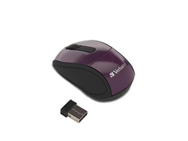 Verbatim Wireless Mini Travel Mouse Pur - 97473