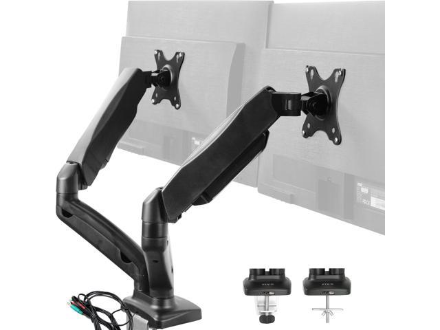 VIVO Dual Monitor Counterbalance Gas Spring Desk Mount Stand w/ USB and Audio... 