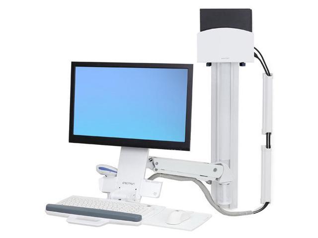 Ergotron StyleView Wall Mount for Monitor CPU Keyboard Scanner Mouse - White - 24' Screen - 29
