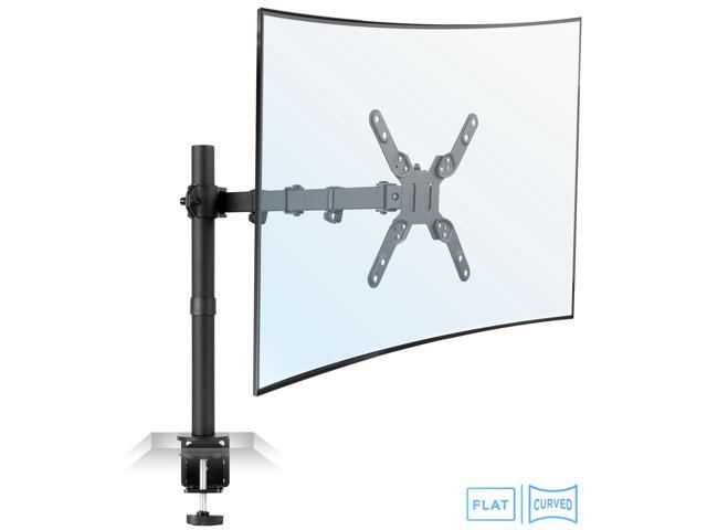 Mount-It! Large Monitor Desk Mount Fits 23- 42 Inch Screens Clamp and Grommet Base