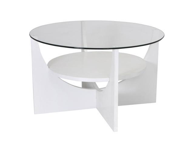 Lumisource U-Shaped Coffee Table In White