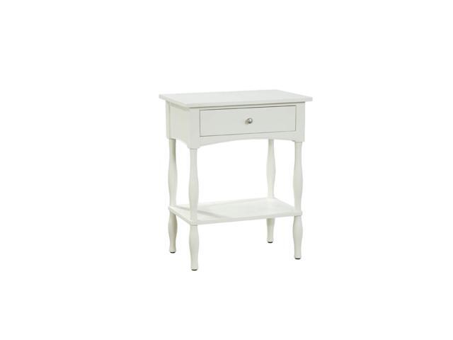 Alaterre Shaker Cottage End Table In Ivory