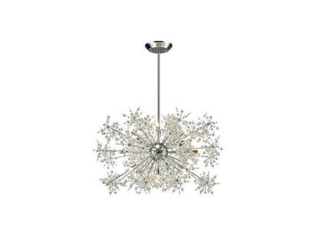 Elk Lighting Snowburst 15 Light Chandelier In Polished Chrome