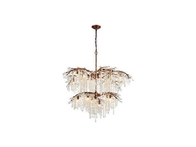 Elk Lighting Elia 18 Light Chandelier In Spanish Bronze