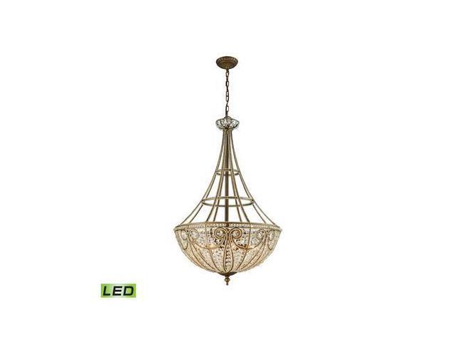 Elk Lighting Elizabethan 8 Light LED Pendant In Dark Bronze