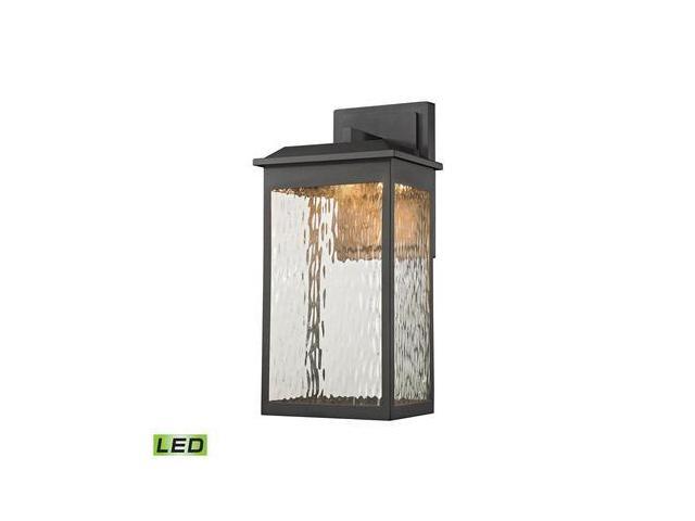 Elk Lighting Newcastle LED Outdoor Wall Sconce In Matte Black 45201/LED