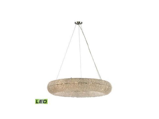 Elk Lighting Crystal Ring 12 Light LED Chandelier In Polished Chrome