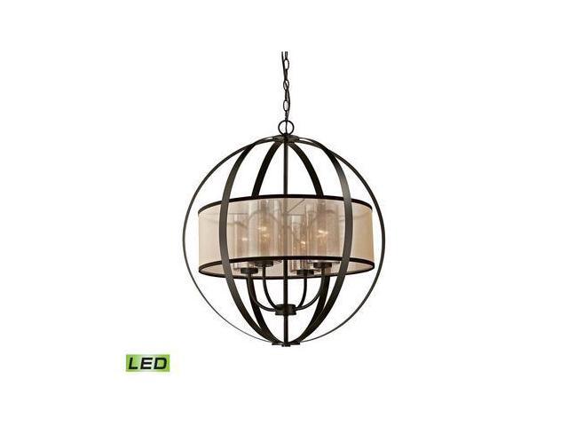 Elk Lighting Diffusion 4 Light LED Chandelier In Oil Rubbed Bronze 57029/4-LED