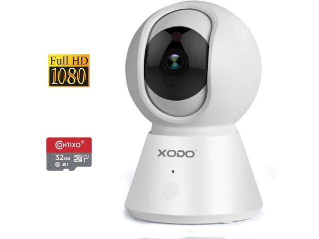 XODO E6 Wireless Security Camera - Full HD 1080P Home Security Camera Baby Monitor - Sound Detection - Video Playback - WiFi Home Indoor Camera for