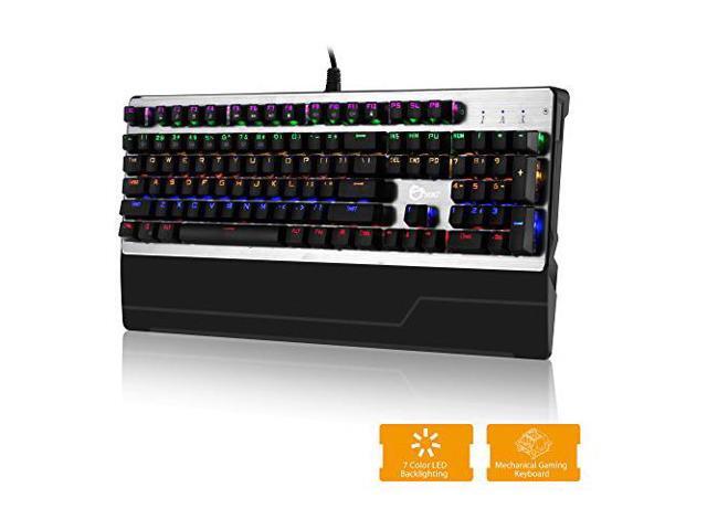 SIIG USB Wired Mechanical Gaming Keyboard With 7 Color LED Backlit