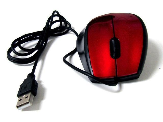 3D OPTICAL SCROLL WHEEL RED Wired Optical MOUSAE MICE for PC/LAPTOP/DESKTOP New