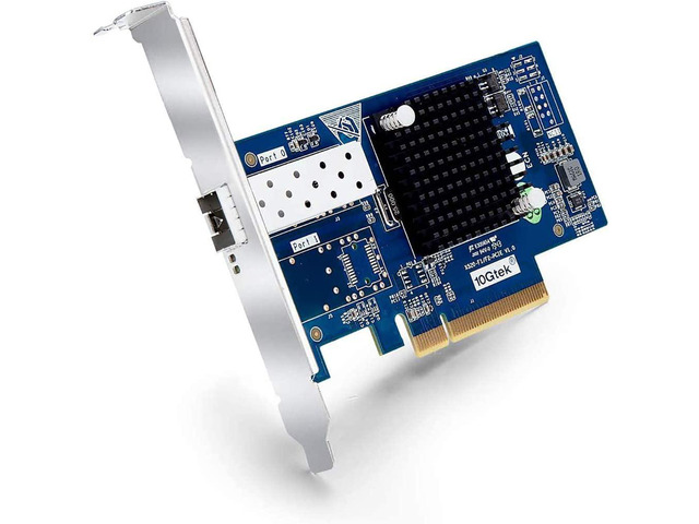 thumbnail image 2 of 10Gb Network Card With Intel 82599EN Controller,Single SFP Port PCI X4 Express Ethernet Adapter Support Windows Server/Linux/VMware Compare To Intel X520-DA1 2 of 11