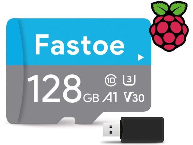 Noobs (350) 128GB U3 100MB/s Ultra High Speed Preloaded Micro SD Card with USB Reader & Adapter for Pi 4B 3B+ 3B 2 Zero W