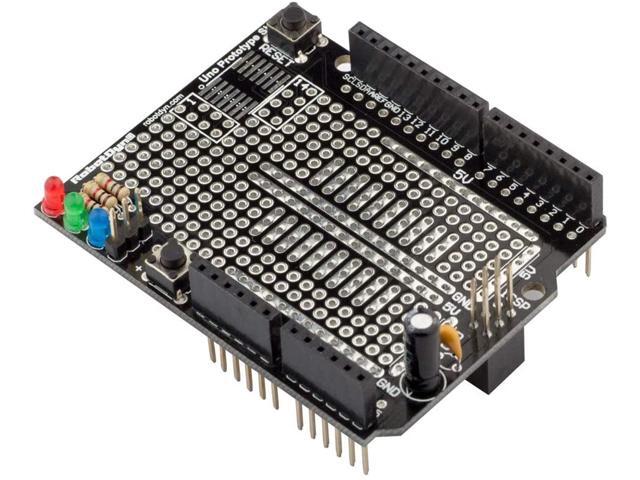 RobotDyn - 1 PCS UNO Protoshield Prototype Shield with Mini breadboard for Arduino Uno Leonardo
