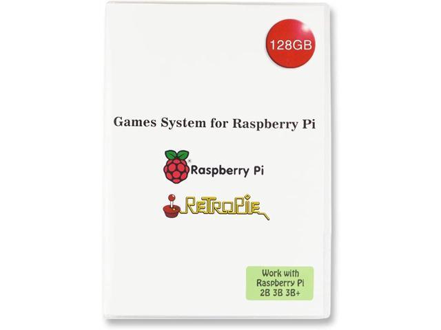 BeiErMei Raspberry Pi Game System Retropie RetroArch EmulationStation Preloaded 128GB Games Plus Data with Class 10 Micro SD TF Card Work with