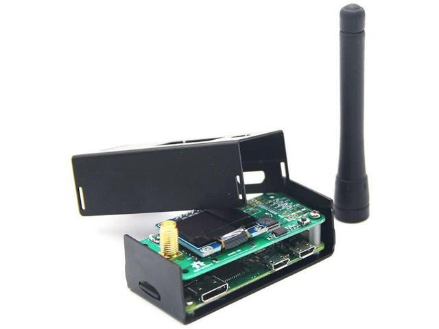 Hima MMDVM Hotspot Spot Radio Station+ Antenna+OLED Display+ Black Case + Raspberry Pi-Zero W Support P25 DMR YSF D-Star UHF Expansion Board WiFi