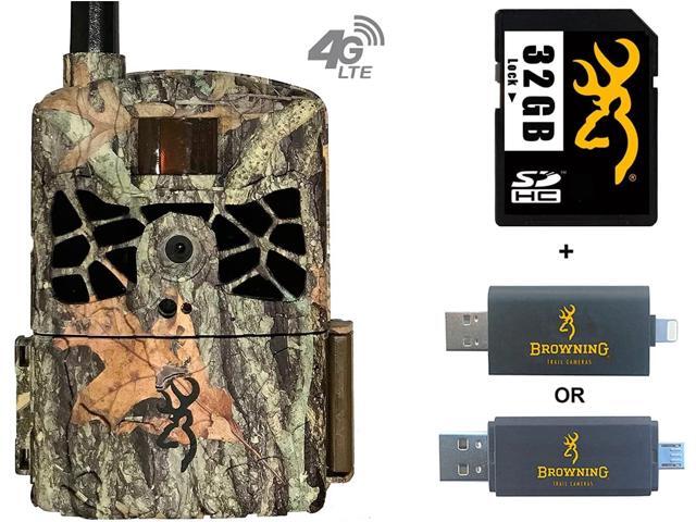 Browning Trail Cameras Defender Wireless Cellular 20MP Verizon Camera with 32 GB SD Card and SD Card Reader