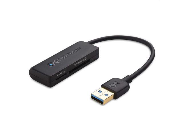 Cable Matters Dual Slots USB Card Reader (USB 30 Card Reader USB 3 Card Reader Micro SD Card Reader Memory Card Reader) for Micro SD SDHC