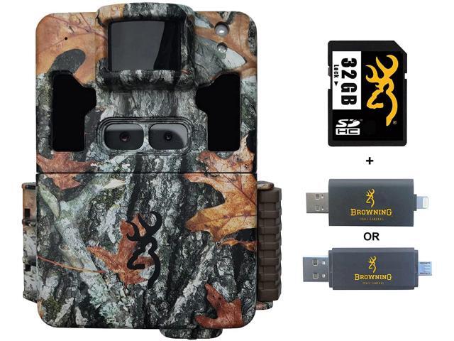 Browning Trail Cameras Dark Ops Pro XD Trail Camera with 32 GB SD Card and SD Card Reader for iOS/SD Card Reader for Android