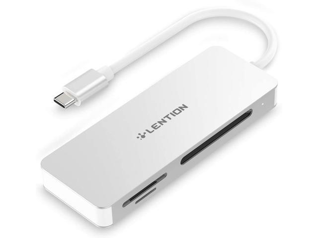 LENTION USB C to CF/SD/Micro SD Card Reader SD 30 Card Adapter Compatible 2020-2016 MacBook Pro 13/15/16 New Mac Air/iPad Pro/Surface Samsung