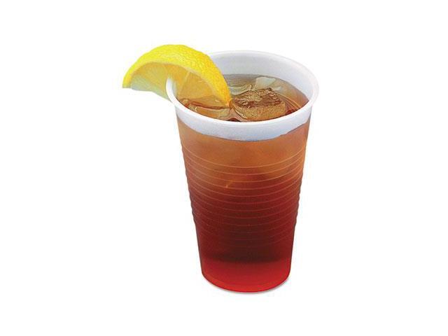 Boardwalk TRANSCUP5PK Translucent Plastic Hot/Cold Cups 5oz 100/Pack