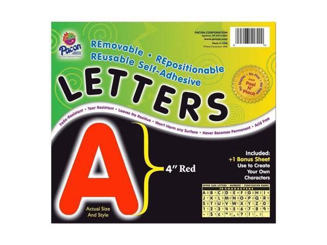Pacon Self-Adhesive Removable Letters