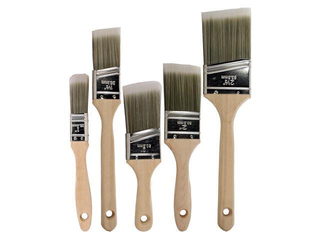 5pcs/set Paint Brush Oblique Mouth Oil Brush Professional Paint Tool Special Paint Brush For Decoration