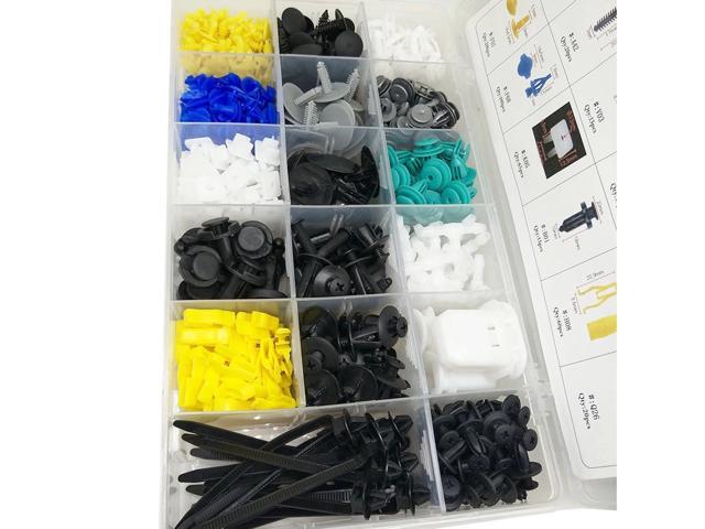 730Pcs Bumper Retainer Clips Kit Car Fastener Rivet Multi-purpose Clips Door Trim Panel Clips