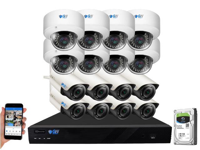 GW 16CH 4K NVR H265 1920P 5 Megapixel Network Video Plug & Play IP Camera Security System - (16) x Sony CMOS Sensor POE 5MP 28~12mm Varifocal
