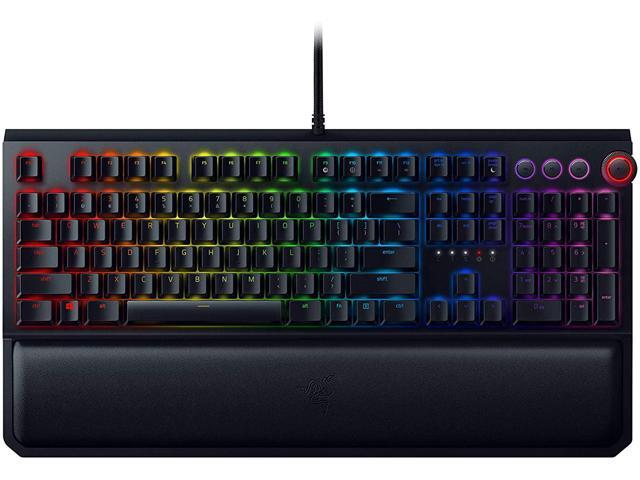 Razer BlackWidow Elite Mechanical Gaming Keyboard: Orange Mechanical Switches - Tactile & Silent - Chroma RGB Lighting - Magnetic Wrist Rest