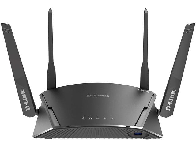 D-Link WiFi Router AC1900 Dual Band Smart EXO Mesh Compatible with Alexa & Google Assistant Wireless Internet for Home Gaming MU-MIMO (DIR-1960-US)
