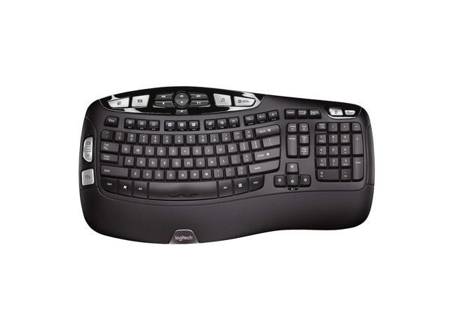 Logitech Wireless Keyboard K350-by Logitech Inc Black - New