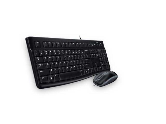 Logitech Desktop MK120 Durable Comfortable USB Mouse and keyboard Combo