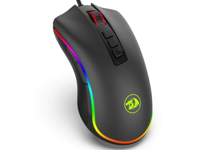 Redragon M711 Cobra Gaming Mouse with 168 Million RGB Color Backlit 10000 DPI Adjustable Comfortable Grip 7 Programmable Buttons - NEW