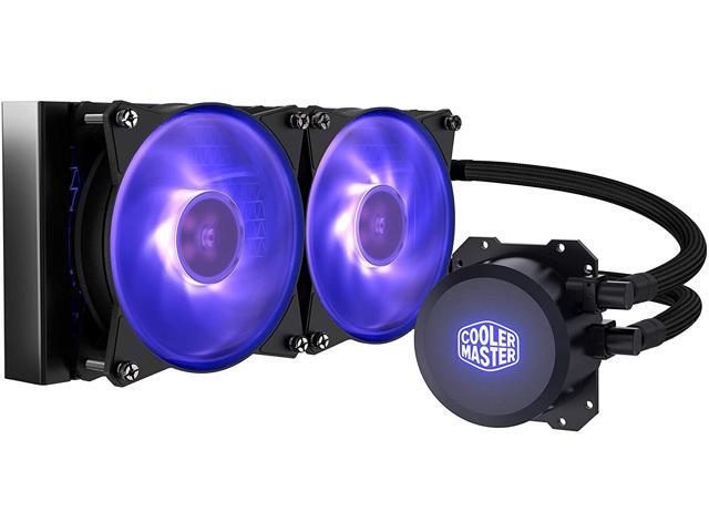 Cooler Master MasterLiquid ML240L RGB Close-Loop CPU Liquid Cooler 240mm Radiator Dual Chamber RGB Pump Dual MF120R RGB Fans RGB Lighting for