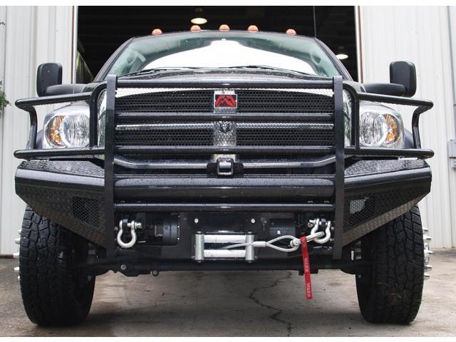 Fab Fours DR03-S1060-1 Black Steel Front Ranch Bumper Fits Ram 2500 Ram 3500