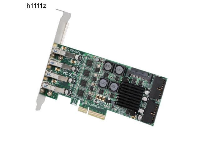USB 30 PCI-E Expansion Card Raiser 8Port USB30 PCI Express Card 19 Pin USB 30 Adapter SATA Power Connectors for Server Camera
