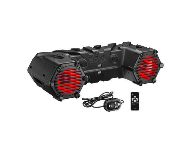 BOSS AUDIO ATV95LRGB Boss Amplified Bluetooth 8 Marine Speaker RGB Lighting & LED Light Bar