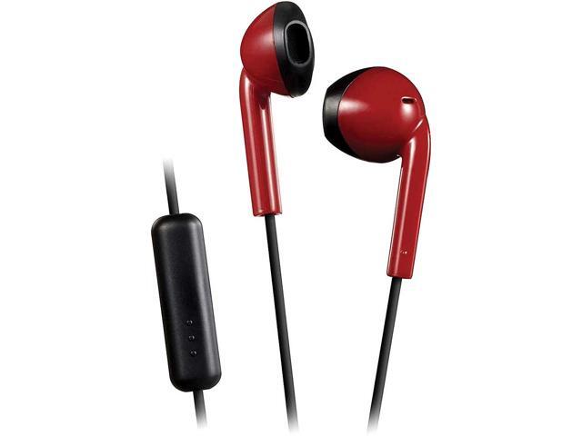JVC HAF19MRB Retro Series Wired BT Earbuds (Red and Black)