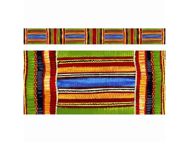 TREND Bolder Borders� Bulletin Board Borders, 2 3/4" x 35 3/4", Kente Cloth, Grades K-6, Pack Of 11