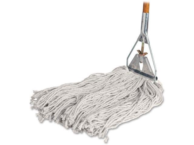 Genuine Joe Wood Handle Complete Wet Mop - 60' x 094' Cotton Head Wood Handle - Lightweight - 1 Each GJO54201
